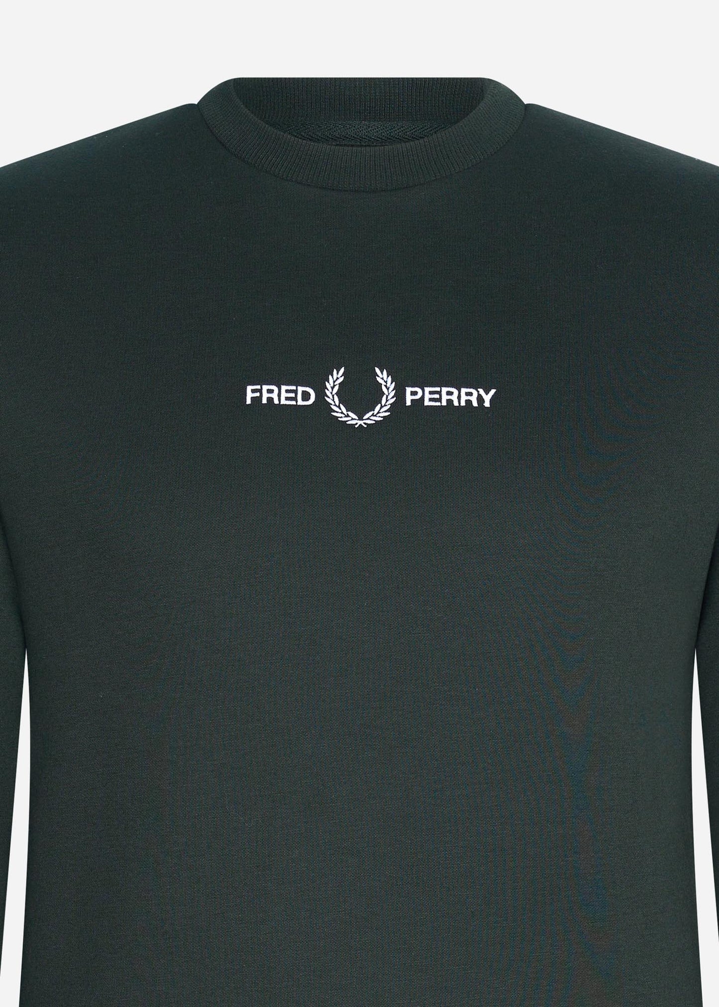 Fred Perry Truien Embroidered sweatshirt - night green