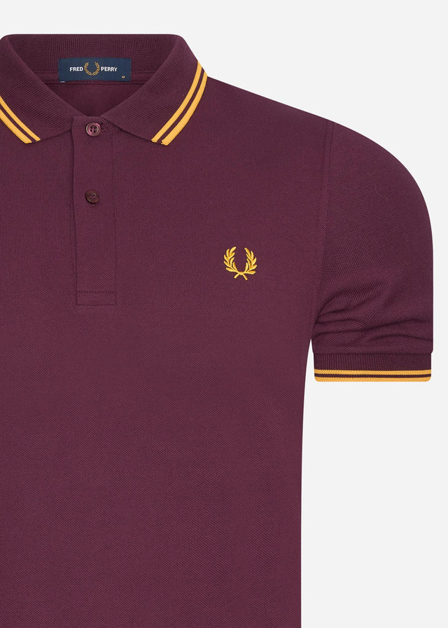 Fred Perry Poloshirts Twin tipped fred perry shirt - mahogany maize