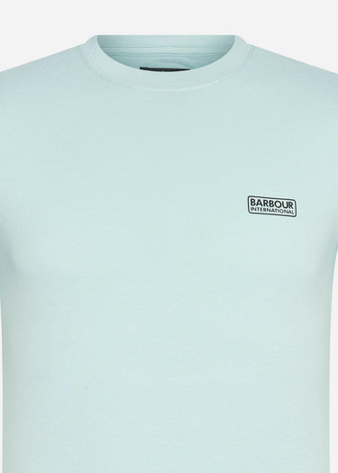 Barbour International T-shirts Small logo tee - pastel spruce