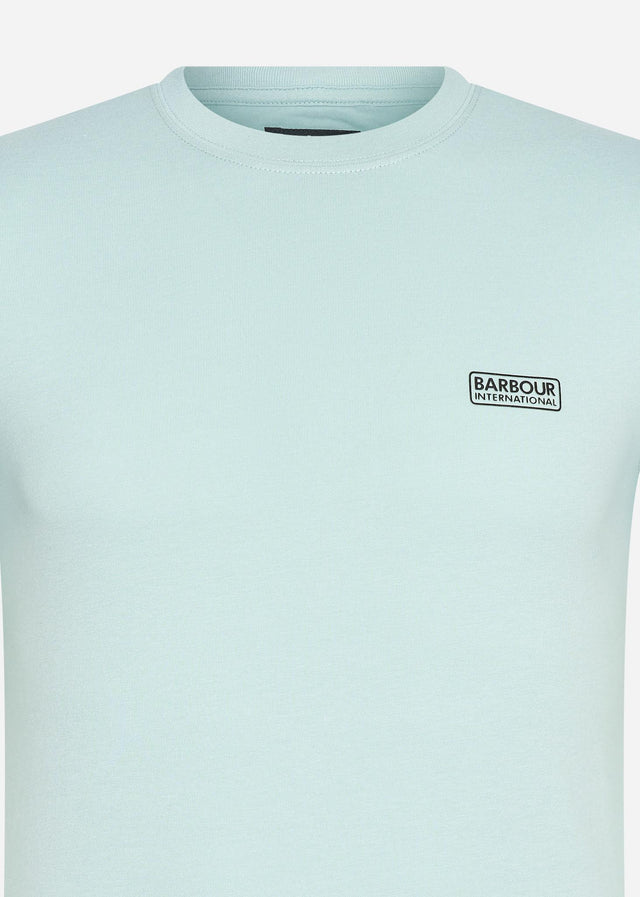 Barbour International T-Shirts Small logo tee - pastel spruce