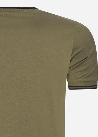 Fred Perry T-shirts Twin tipped t-shirt - uniform green