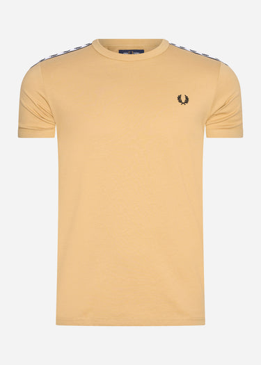Fred Perry T-shirts Taped ringer t-shirt - desert