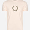 Fred Perry T-shirts Laurel wreath graphic t-shirt - silky peach