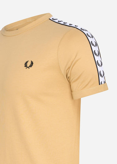 Fred Perry T-shirts Taped ringer t-shirt - desert