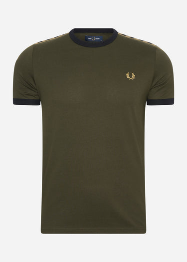 Fred Perry T-shirts  Gold taped ringer t-shirt - hunting green