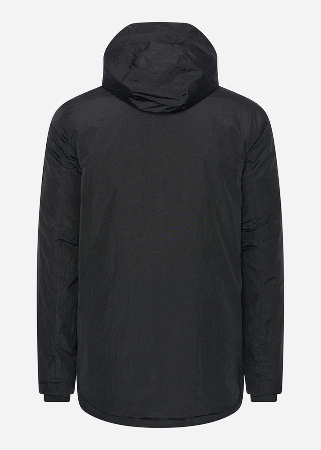 Lyle & Scott Jacken Wadded dual pocket jacket with face guard - jet black