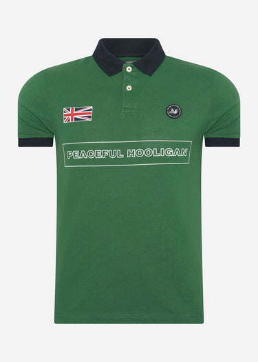 Peaceful Hooligan Polo's  Flag polo - race green