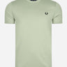 Fred Perry T-shirts Ringer t-shirt - seagrass