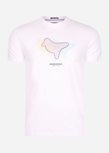 Weekend Offender T-shirts Gabe - white