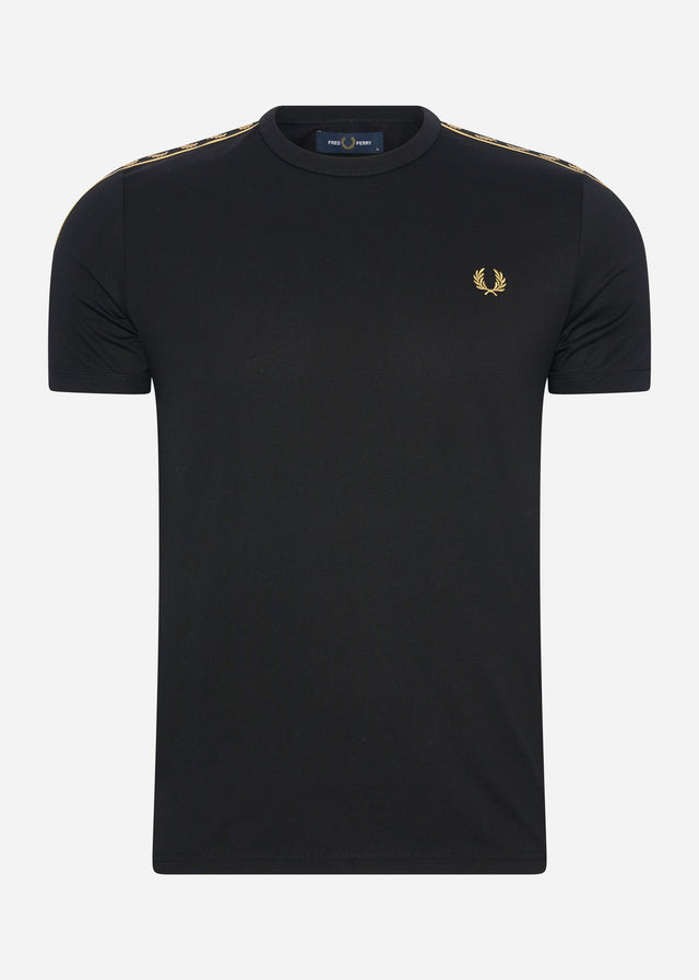 Fred Perry T-Shirts Gold taped ringer t-shirt - black