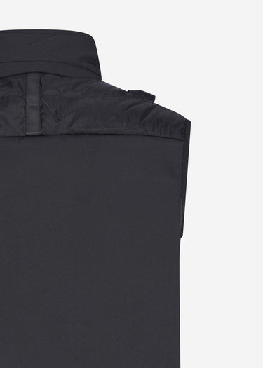 MA.Strum Bodywarmers Softshell down quilt gilet - jet black