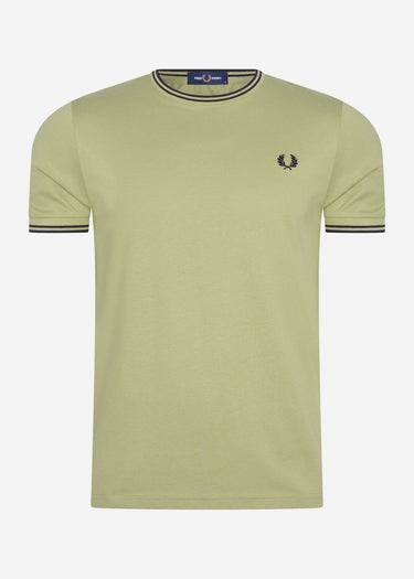 Fred Perry T-shirts Twin tipped t-shirt - sage green
