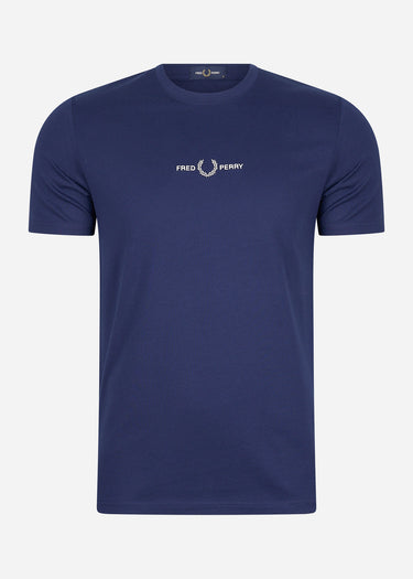 Fred Perry T-shirts Embroidered t-shirt - french navy