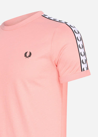 Fred Perry T-shirts Taped ringer t-shirt - pink peach