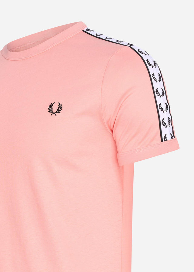 Fred Perry T-Shirts Taped ringer t-shirt - pink peach