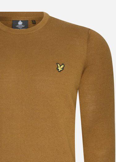 Lyle & Scott Truien Cotton merino crew jumper - anniversary gold