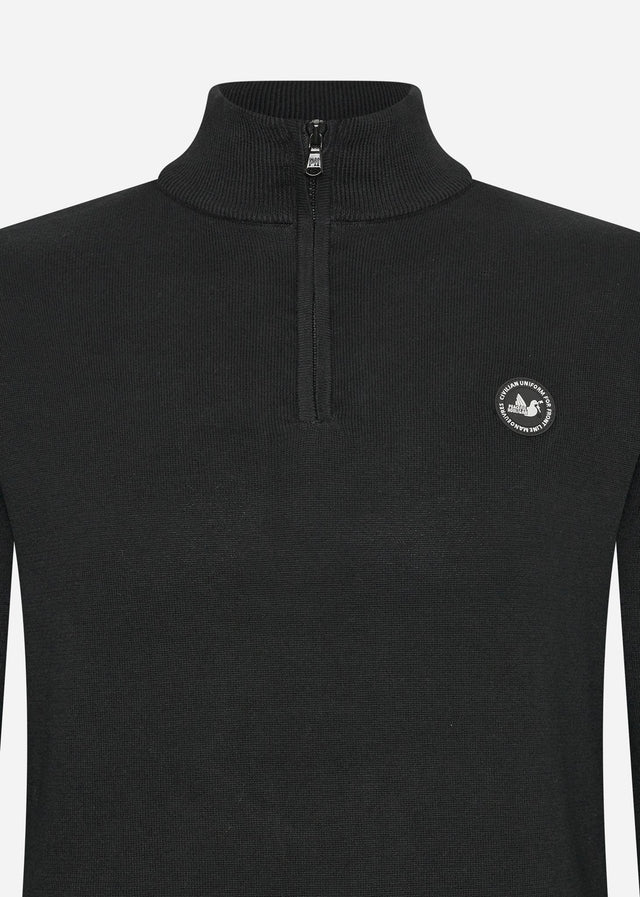 Peaceful Hooligan Pullover Henlock knitwear - black