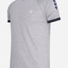 Fred Perry T-shirts Panelled taped t-shirt - steel marl