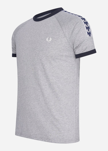 Fred Perry T-shirts Panelled taped t-shirt - steel marl