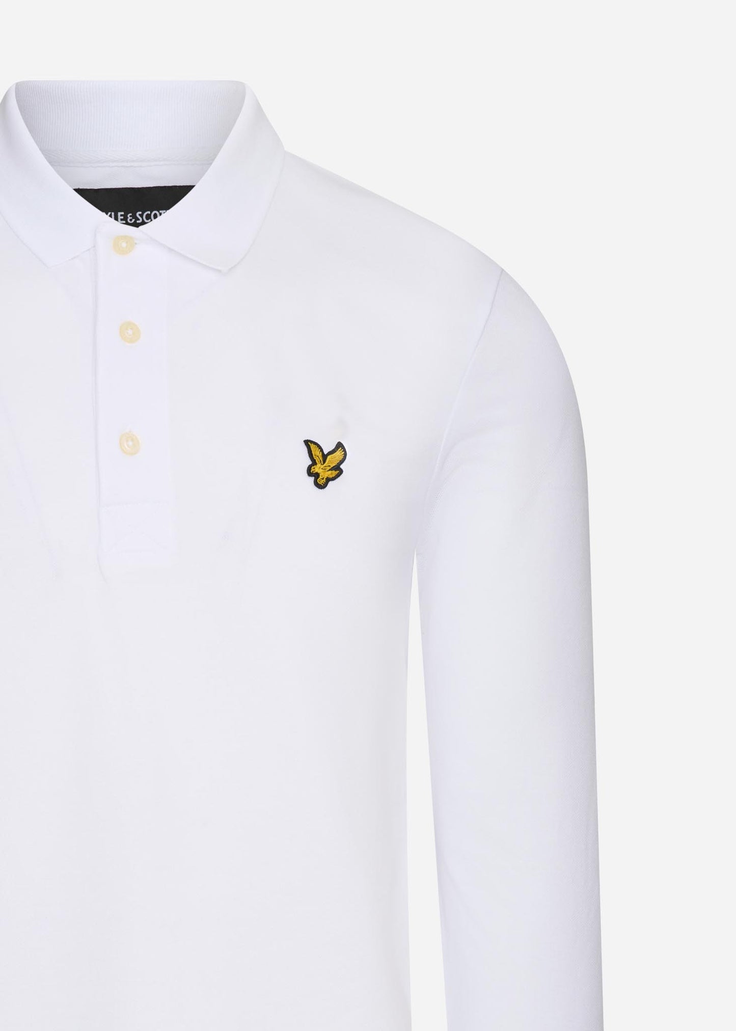 Lyle & Scott Longsleeve Polo's LS polo shirt - white