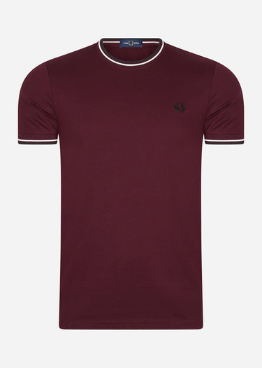 Fred Perry T-shirts Twin tipped t-shirt - oxblood