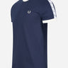 Fred Perry T-shirts Taped ringer t-shirt - carbon blue