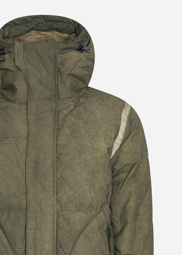 MA.Strum Jassen  Awp long down coat - oil slick