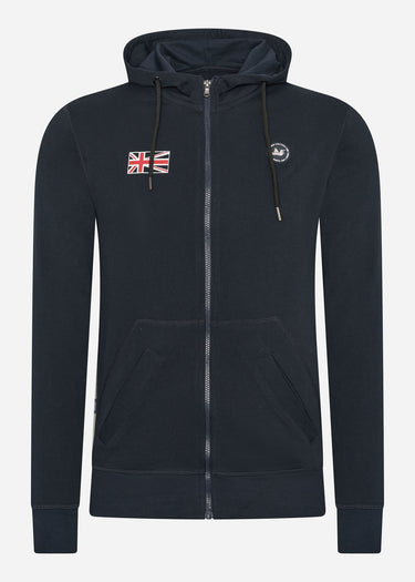 Peaceful Hooligan Vesten  Flag zip hoodie - navy