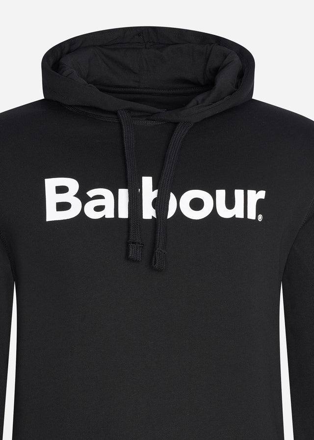 Barbour Hoodies Logo popover hoodie - black