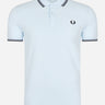 Fred Perry Polo's Twin tipped fred perry shirt - light ice