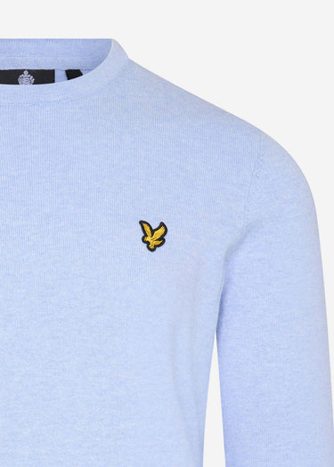 Lyle & Scott Truien Merino crew jumper - pool blue