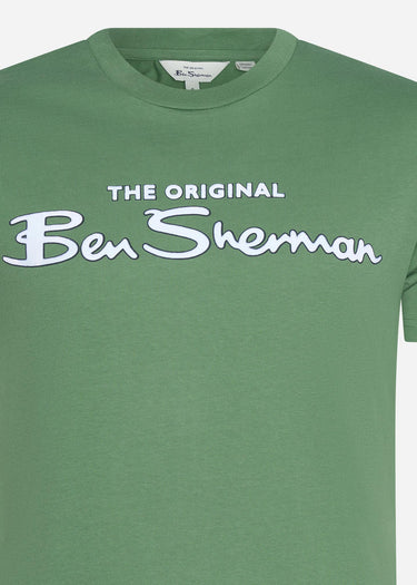 Ben Sherman T-shirts Signature logo tee - rich fern