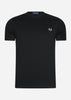 Fred Perry T-shirts Back graphic t-shirt - black
