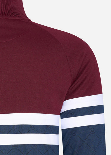 Ellesse Vesten Prende track top - burgundy