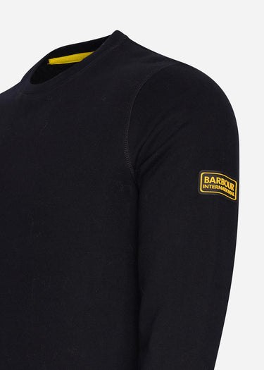 Barbour International Truien  Badge sweat - black