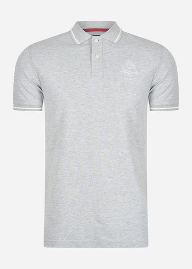 Hackett London Polo's Heritage logo polo - grey marl