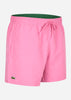Lacoste Zwembroeken Swimming trunks - reseda pink green