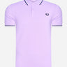 Fred Perry Polo's Twin tipped fred perry shirt - lilac soul
