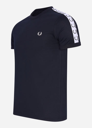 Fred Perry T-shirts Taped ringer t-shirt - navy