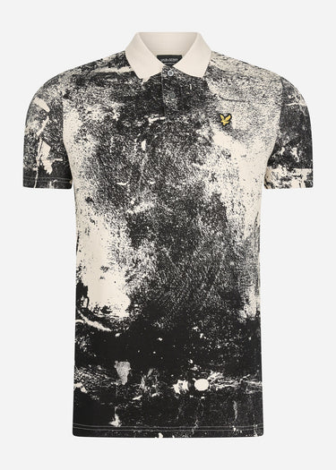 Lyle & Scott Polo's Erosion print polo shirt - cove