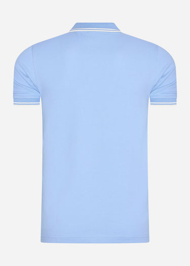 Fred Perry Polo's Twin tipped fred perry shirt - sky snow