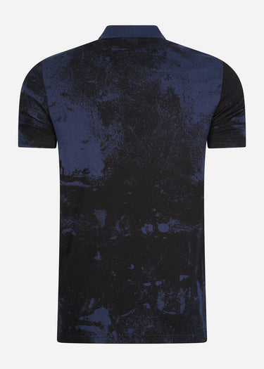 Lyle & Scott Polo's Erosion print polo shirt - navy