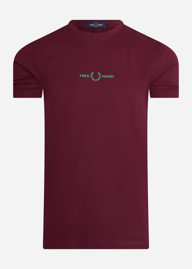 Fred Perry T-shirts  Embroidered t-shirt - aubergine