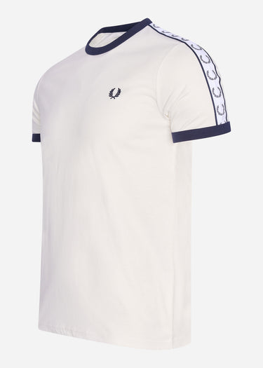 Fred Perry T-shirts Taped ringer t-shirt - snow white