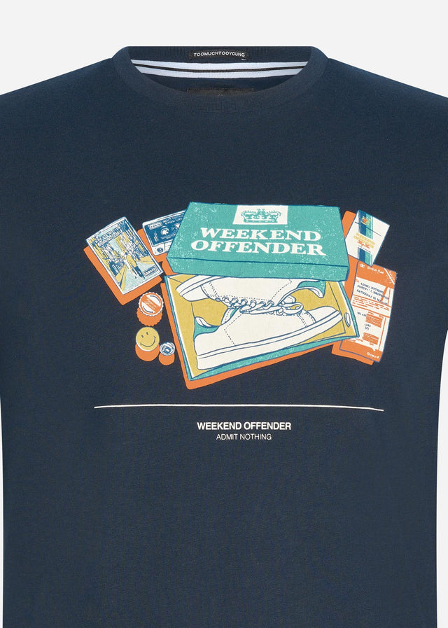 Weekend Offender T-Shirts Adami - navy