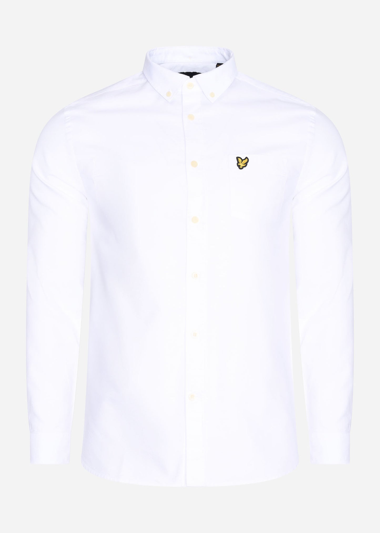 Lyle & Scott Overhemden Light weight oxford shirt - white