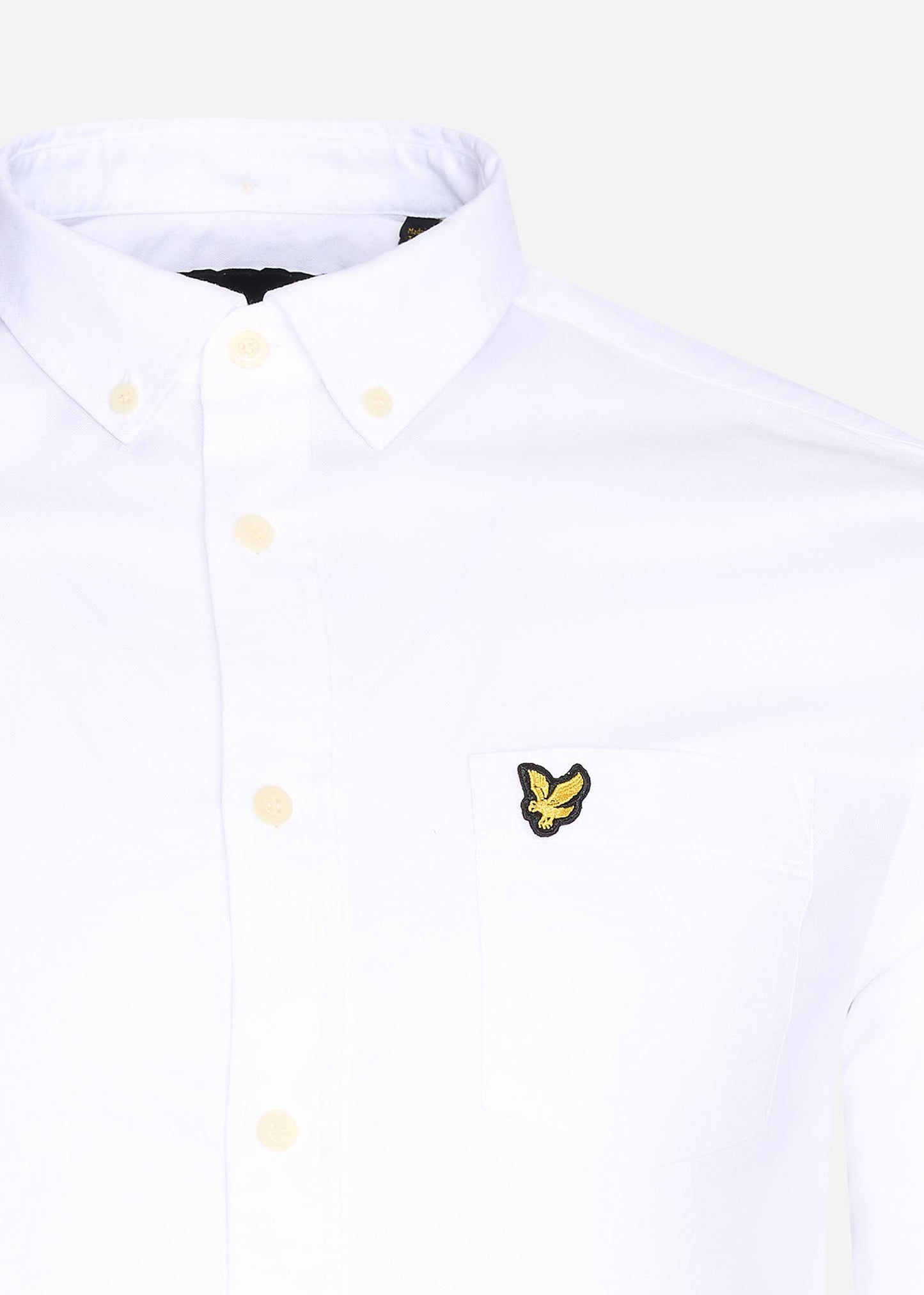Lyle & Scott Overhemden Light weight oxford shirt - white