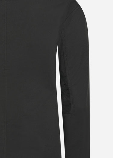MA.Strum Jassen Softshell hooded full zip - jet black