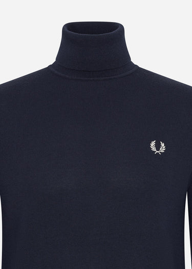 Fred Perry Truien Roll neck jumper - navy