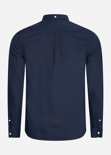Lyle & Scott Overhemden Light weight oxford shirt - dark navy